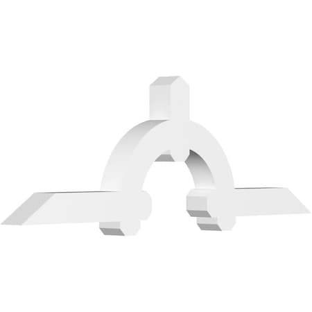 Ekena Millwork Ericson Architectural Grade PVC Gable Bracket, 60"W x 20"H x 4"D x 4"F, 8/12 Pitch GBP060X20X0404ERI00